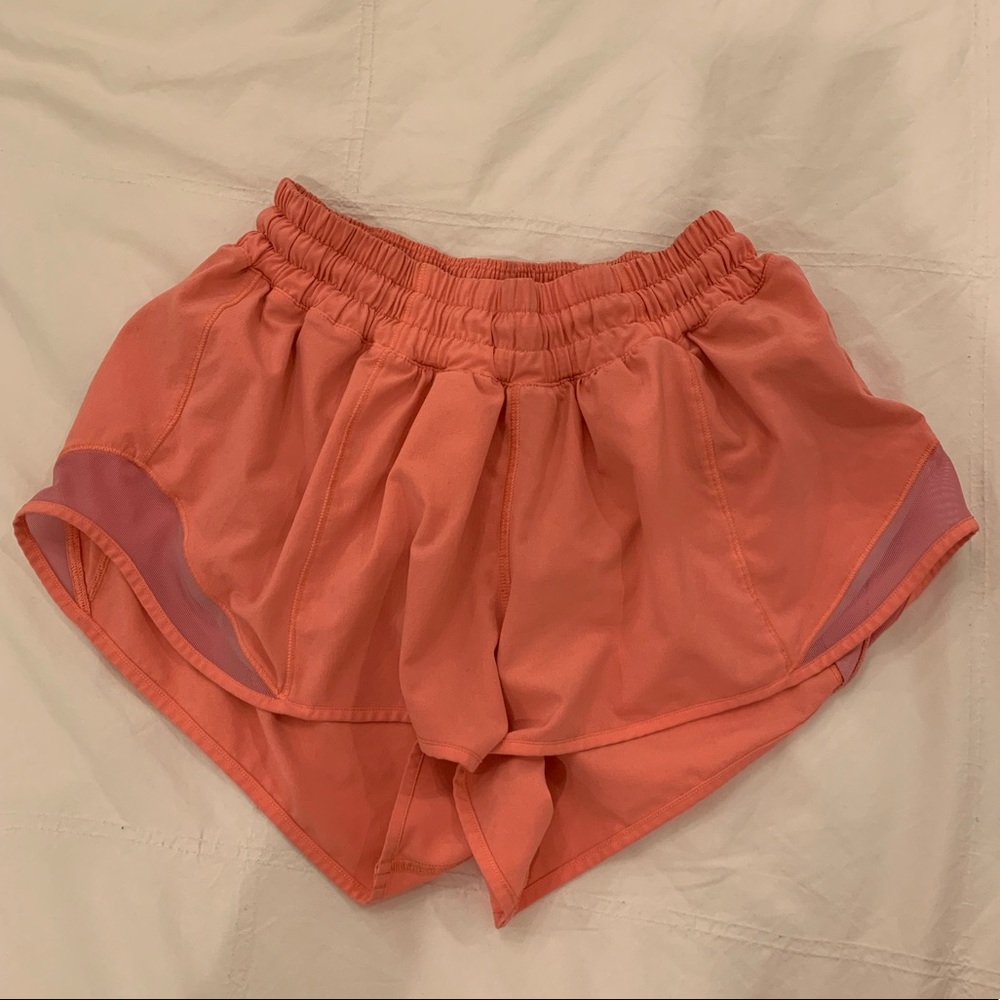 Lululemon hotty hot shorts Pop Orange